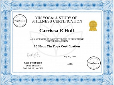 Yin Yoga Certification