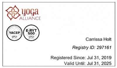 Yoga Alliance Registry ID