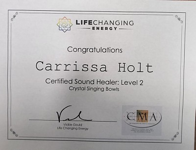 Crystal Singing Bowls Certification